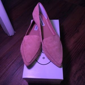 Steve Madden Feather Camel Suede work flats
